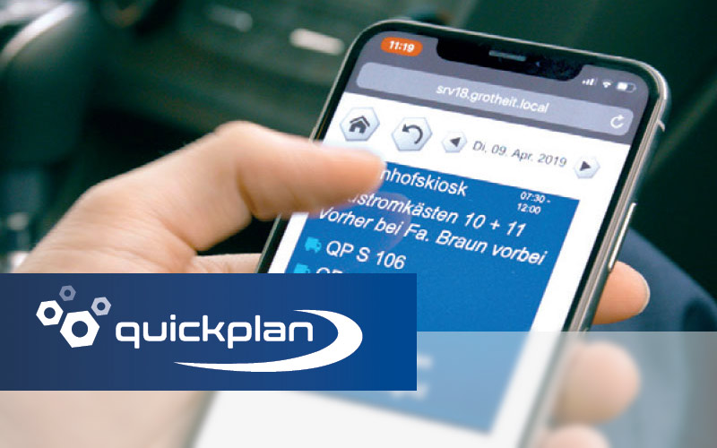 quickplan Einsatzplanung: Mobile App für Handwerker und Dienstleister